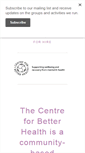 Mobile Screenshot of centreforbetterhealth.org.uk